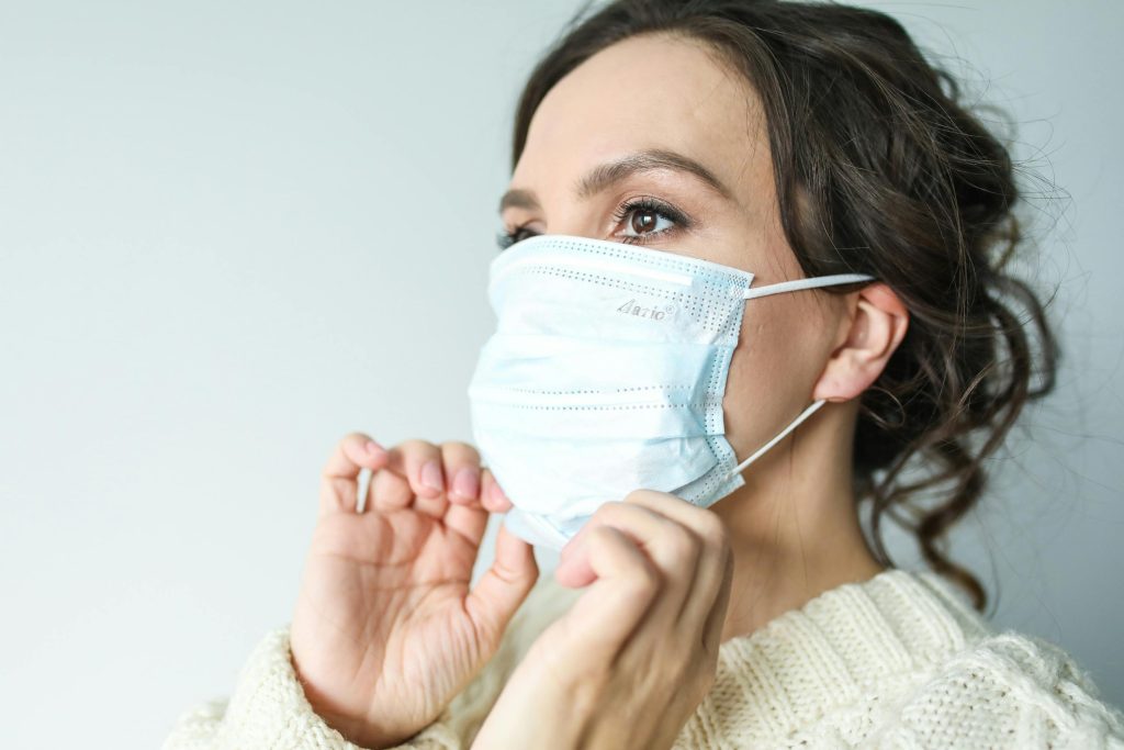 Oet Letter Correction: Regular Bundle With 10 Letters 3 regular - The best OET preparation course. woman wearing face mask image.